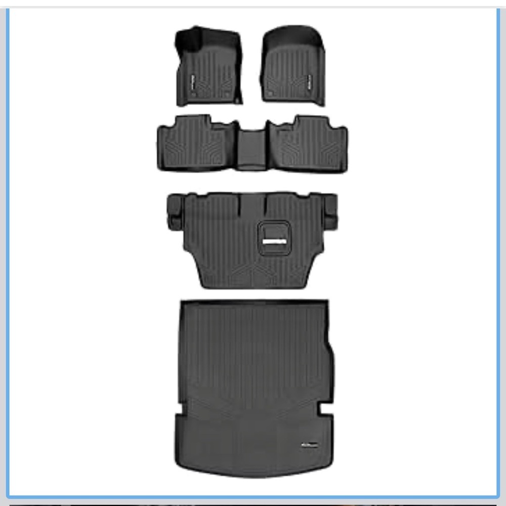 Black Car Floor Mats Set
